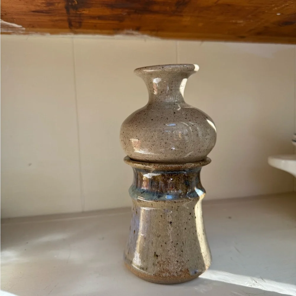 Studio art pottery Speckled Vase